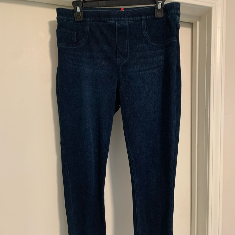 SPANX Women's Deep Indigo Skinny ankle jean leggings